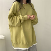 Asymmetric Loose Casual Sweatshirt Top